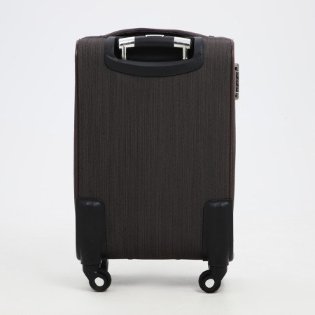 Small suitcase 20 ”, lightning department, code lock, 4 wheels, outer pocket, brown color-6