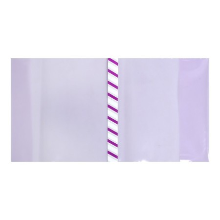 Set of covers PE 5 pieces, 208 x 400 mm, 140 μm, for common notebooks, universal, with bookmarks, mix-1