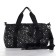 Bag children's sports plush for a girl with sparkles "Stars" black