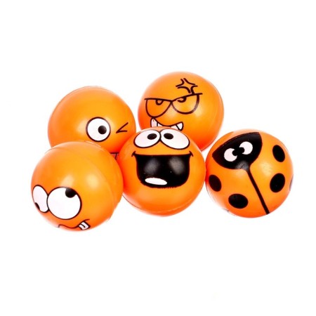 Rubber ball "Smiley", 2.7 cm, Mix color-1