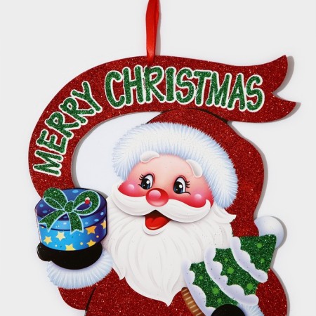 Decorative decoration (suspension) "Grandfather Frost" 35x23 cm-3