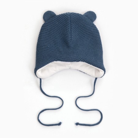 Baby hat, blue color, size 46-48