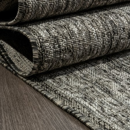 Rectangular carpet Merinos Kair, size 200x390 cm, Gray color-3