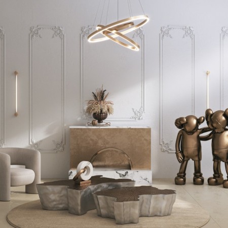 Suspension lamp Maytoni Mod058PL-L74BK, LED, 83 W, 800x800x1340 mm, 2000 lm, black-6