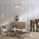Suspension lamp Maytoni Mod058PL-L74BK, LED, 83 W, 800x800x1340 mm, 2000 lm, black