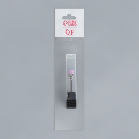 Brush-brush for hardware manicure, in a plastic box, pink color-2