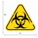 Decorative sign (poster) "Biological threat" 30x27 cm, plastic