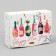 Folding Gift Box "Champagne", 16.5 x 12.5 x 5 cm, without tape, new year