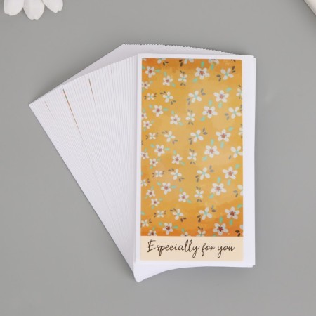Stick Paper Gratitude "Chamomile on the Yellow background" set of 50 pcs 10x5 cm