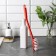 Brush for hard -to -reach places on a long handle, 35 cm, color mix