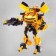 Autobot robot is transformed with weapons and accessories