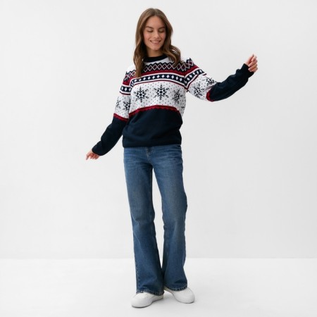 Knitted jumper KAFTAN "SNOW" size 54-11