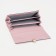 Women's wallet on magnet, pink color