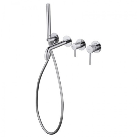 Bath mixer Abber Wasser Kreis AF8130, built -in, shower set, chrome-1