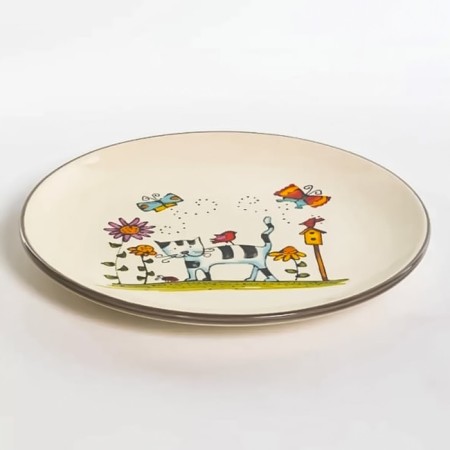Round elrington "Striped cat", 24 cm-2