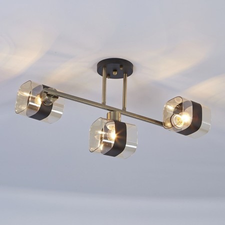 Ceiling lamp 3x60W E27, size 56x30x31 cm-3