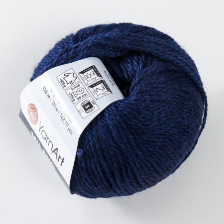 Yarn "Milano" 8%alpaca, 20%wool, 8%viscose, 64%acrylic 130m/50g (877 blue)-1