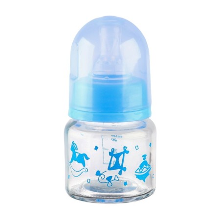 A bottle for feeding, classic throat, 40 ml., 0 months, glass, color mix-2