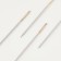 Sewing needles for embroidery with tape, d = 1.07 mm, 4.7 - 4.9 cm, with a golden ear, 4 pcs