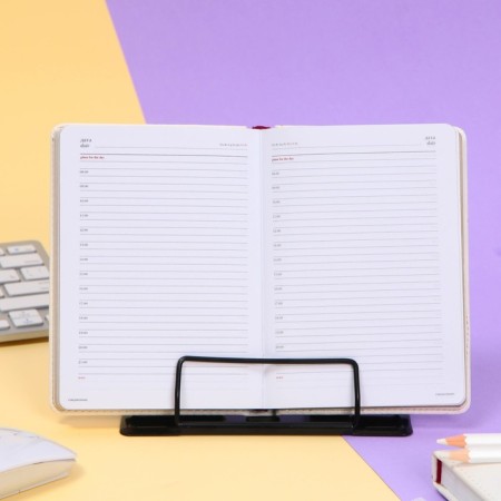 Book stand with an organizer for pencils "No. 1", 16 x 16 cm-4