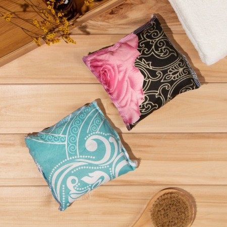 Souvenir pillow, 13 × 13 cm, juniper, lavender, mix-3
