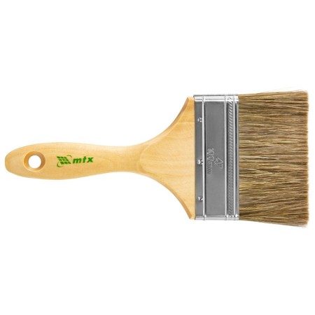 Brush flat MTX Euro 83082, mixed bristles, wooden handle, 4 "-1