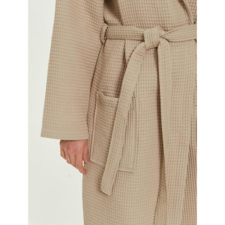 Unisex bathrobe Pamira, size XXXL, beige color-17