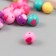 Beads Plastic "Ball with heart" Gloss Mix d = 1.2 cm set 20 g