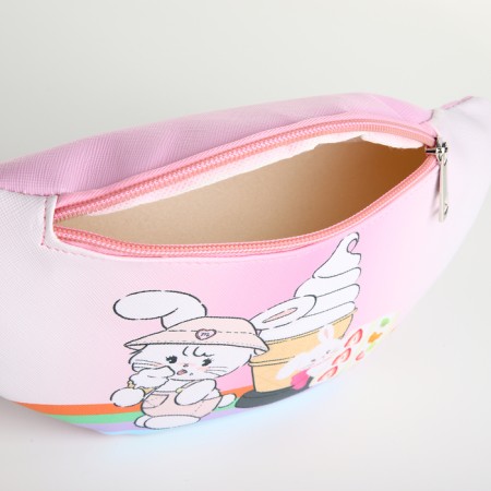 Board Belt baby on zipper, pink color-2