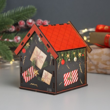 New Year's tea house "Happiness in NG" 10.5x9.5x12 cm-2