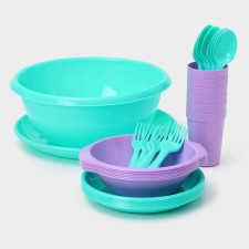 Set of dishes of alt-plast 