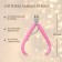 Manicure nippers for cuticle, 10 cm, blade length - 8 mm, pink color