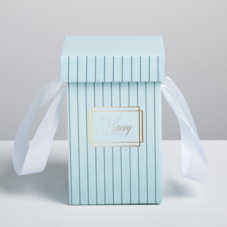 Gift Folding Box "Happiness", 10 x 18 cm-3