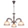 Lamp Ceiling Economy light 72702/3AB WT, 3x40W, E27, 70x56x56 cm, bronze color