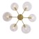 Ceiling Ceiling ST LUCE. SL434.202.06. Calmare. 6x40 watts, E14, 64x64x17 cm, brass color