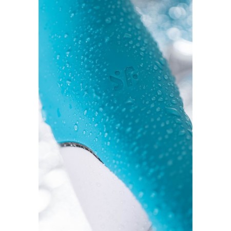 Unrealistic vibrator Satiffyer Embrace Me, silicone, blue color-10