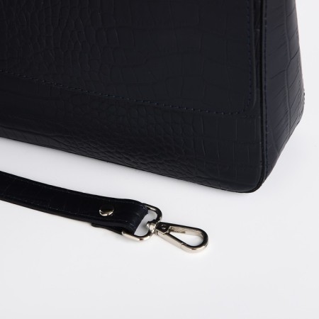 Female bag on a magnet, blue color-4