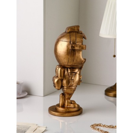 Steam for the little things "Astronaut", polystone, 44 cm, color gold-3