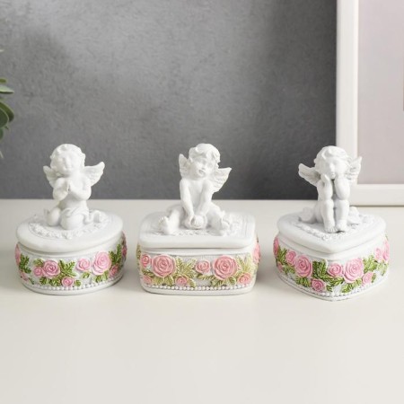 Polystone box "Snowty Angel" MIX 9x6.1x6.7 cm