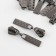 Automatic castle for lightning "Tractor", No. 5, 10 pcs, color black nickel