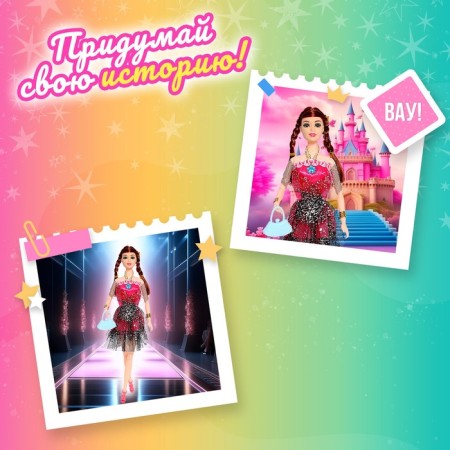 Carbonnic doll "Alla" in a dress, mix-3