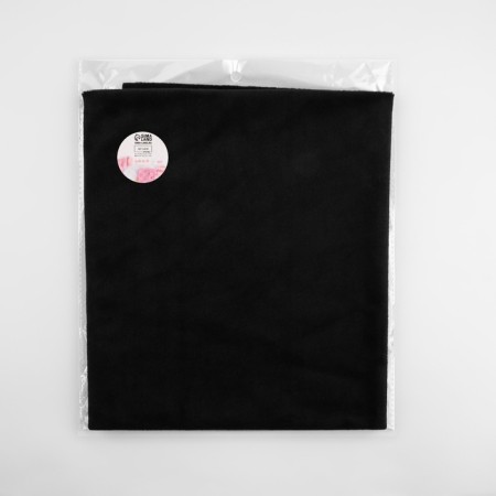 Patch plush, 50 × 50 cm, 220 g/m, black color No. 102-6