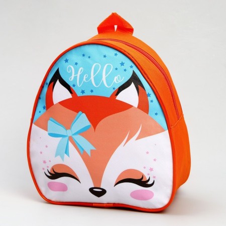 Children's set "Fox", backpack 21x25 cm, cap rr. 52-54 cm-1