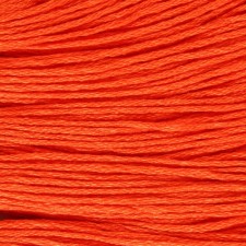 Muline threads, 8 ± 1 m, carrot color No. 947