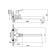 MILARDOCTIC ATLSBLCM10 bathtub mixer, pour 385 mm, chrome