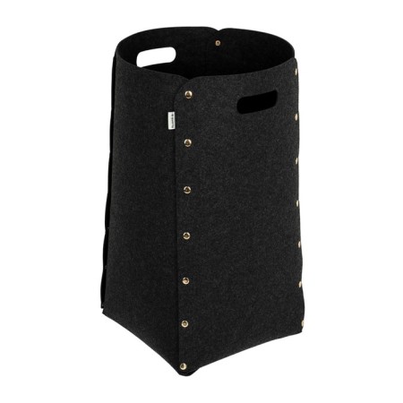 QWERTY basket for storage, made of felt, 49 l, dark gray color
