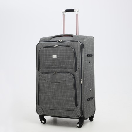 Big suitcase 28 ", lightning department, code castle, 4 wheels, 2 outer pockets, color gray color