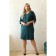 Women's dress, size 48, green color