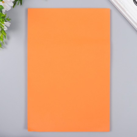 Foamiran "Orange" 2 mm (set of 5 sheets) A4 format format-3