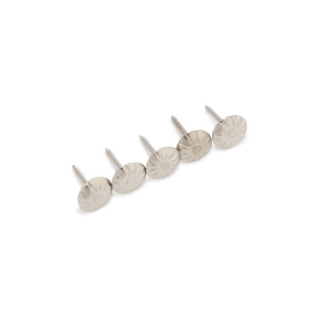 Tundra nails, decorative, textured, 11x16 mm, chrome, 100 pcs-11